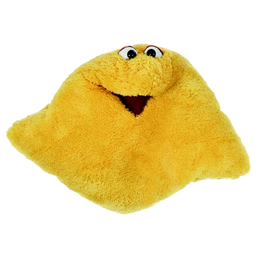 Living Puppets kissing pillow yellow