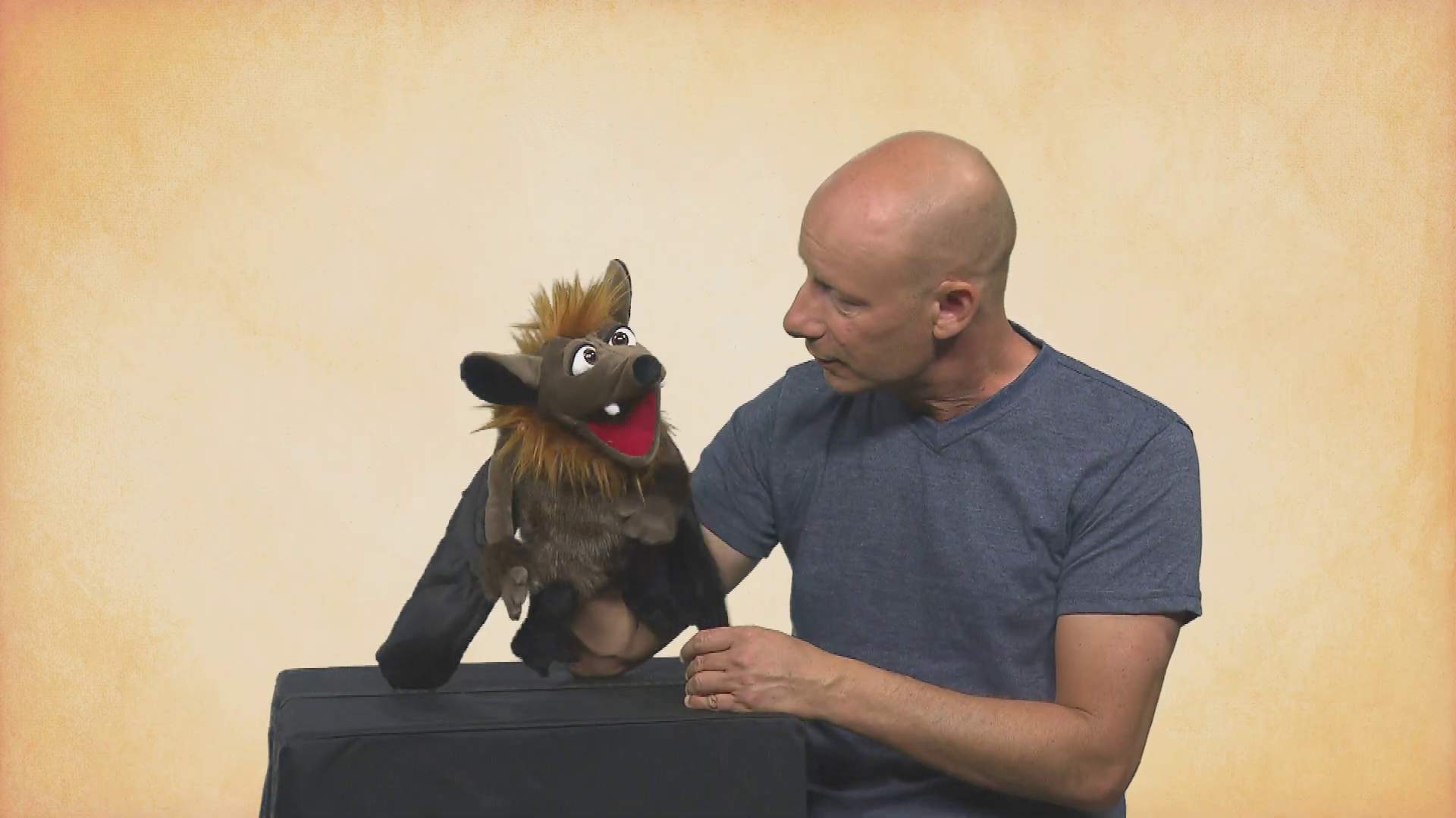 Video 1: Living Puppets Handpuppe Gaston die Fledermaus