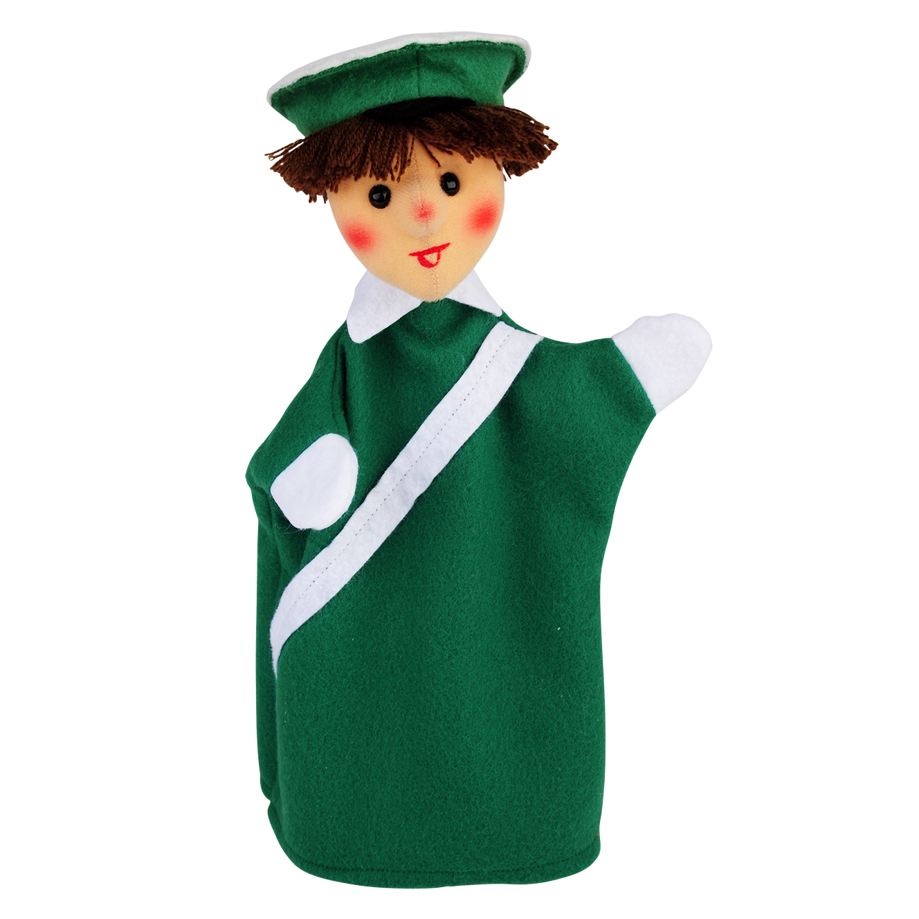 Hand puppet policeman, green - KERSA Lina