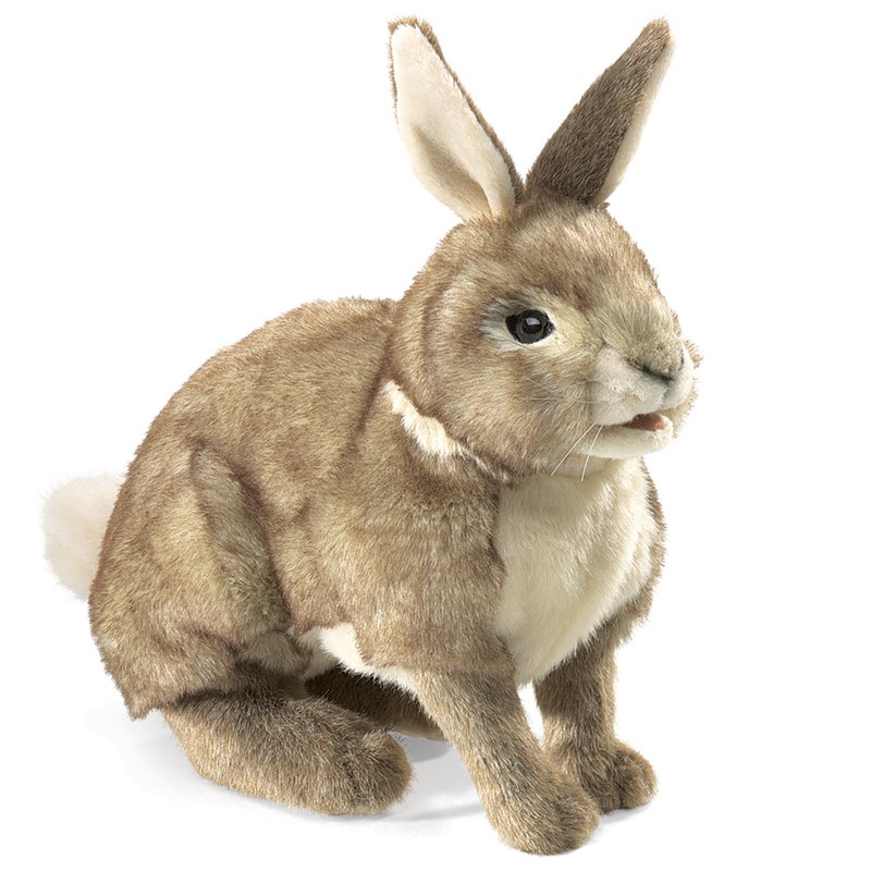 Folkmanis hand puppet rabbit, cottontail