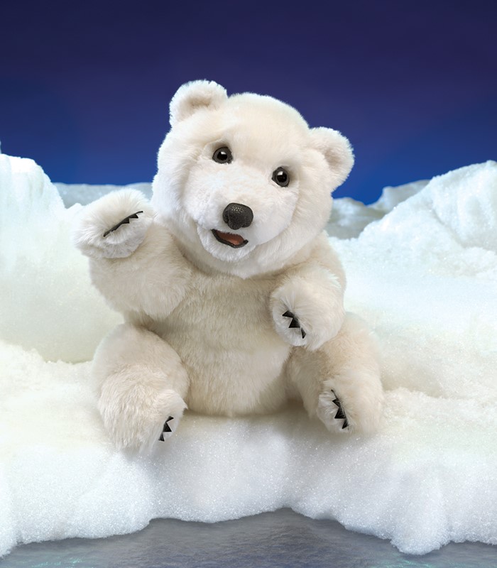 Folkmanis Handpuppe sitzender Eisbär Folkmanis Handpuppe sitzender Eisbär - Produktbild 3