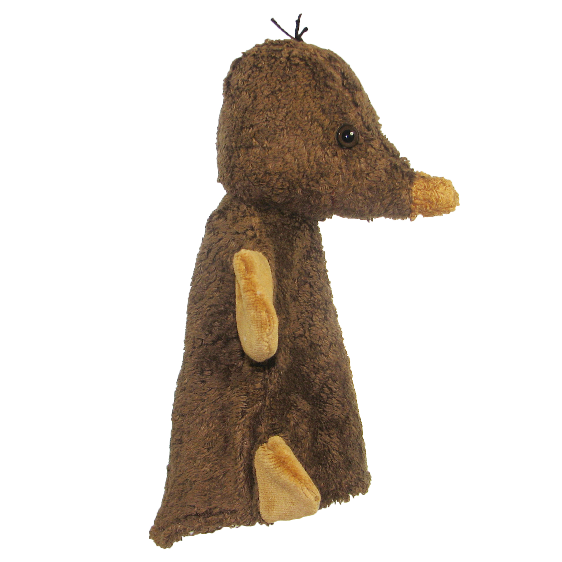 Hand puppet mole - made of natural material - by Kallisto