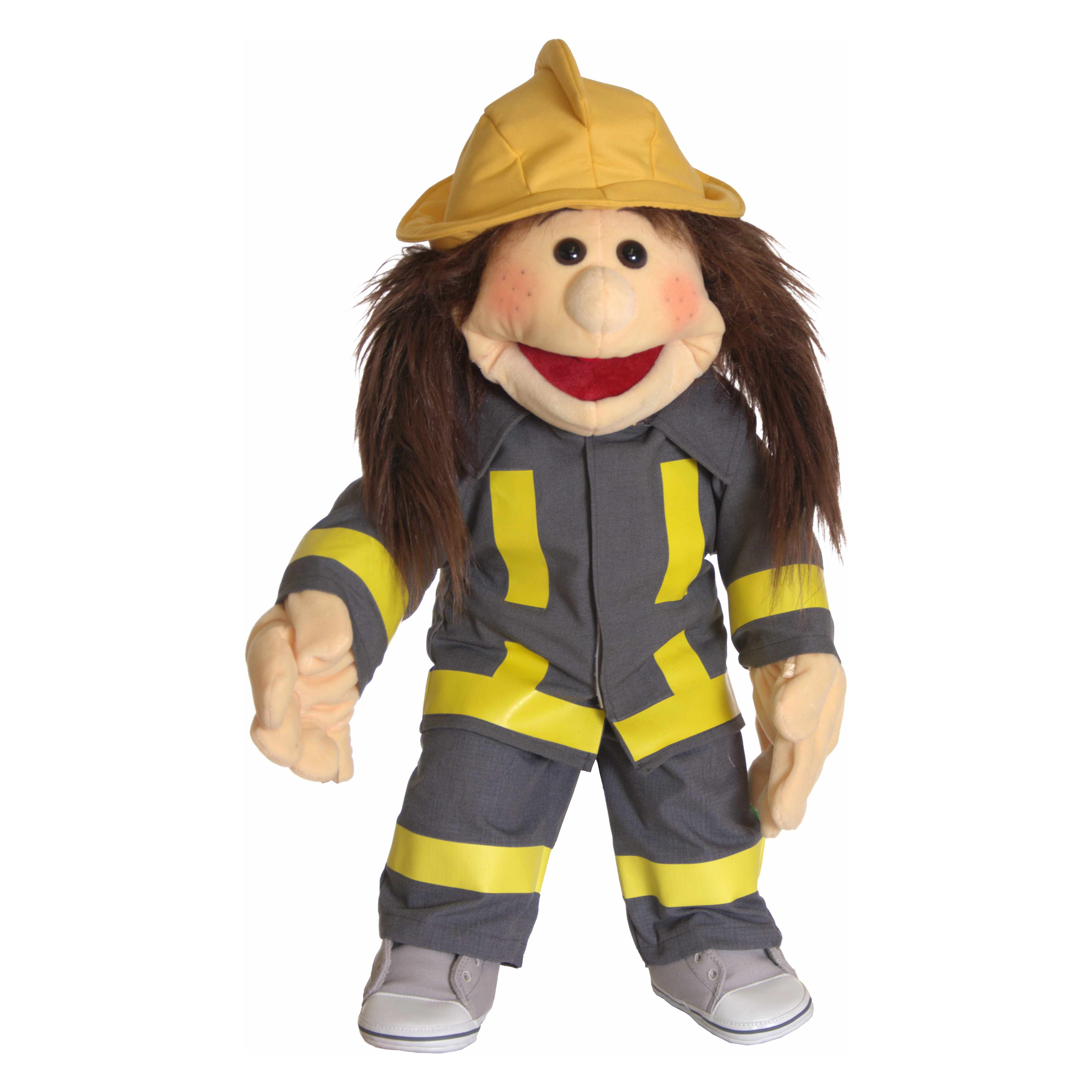 Living Puppets firefighter clothing set 3-piece (for hand puppets 65 cm) Living Puppets firefighter clothing set 3-piece (for hand puppets 65 cm)