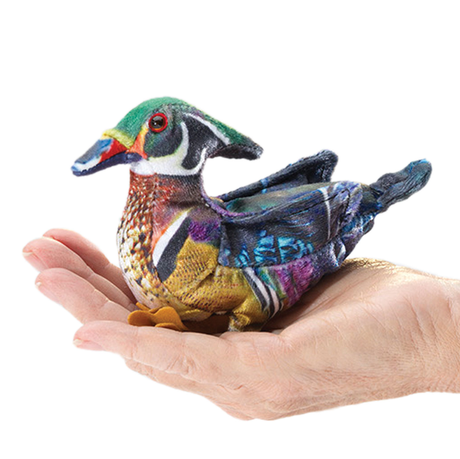 Folkmanis mini duck finger puppet