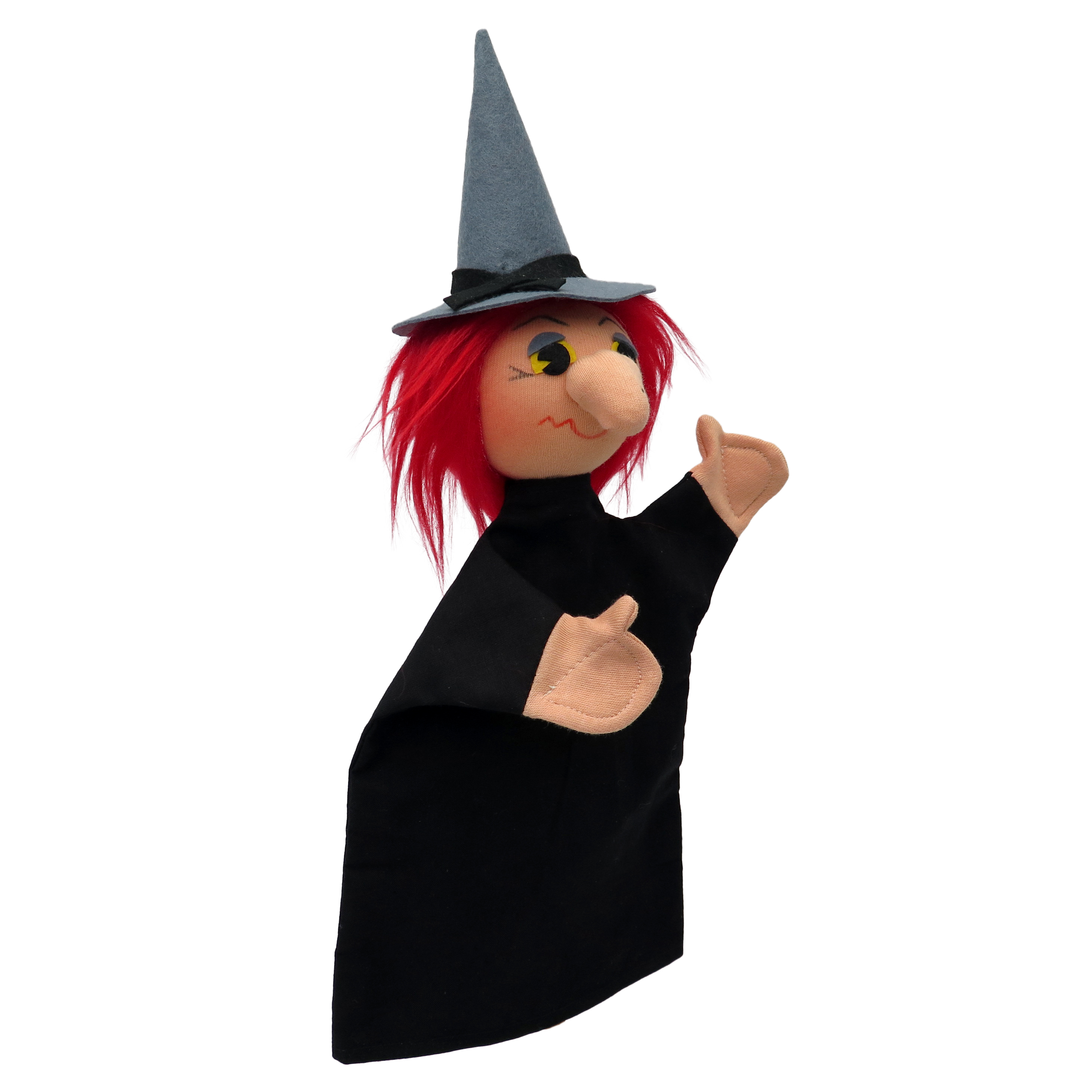 Kasperlepuppe Hexe (schwarz) - munabo Handpuppe - Produktbild 2