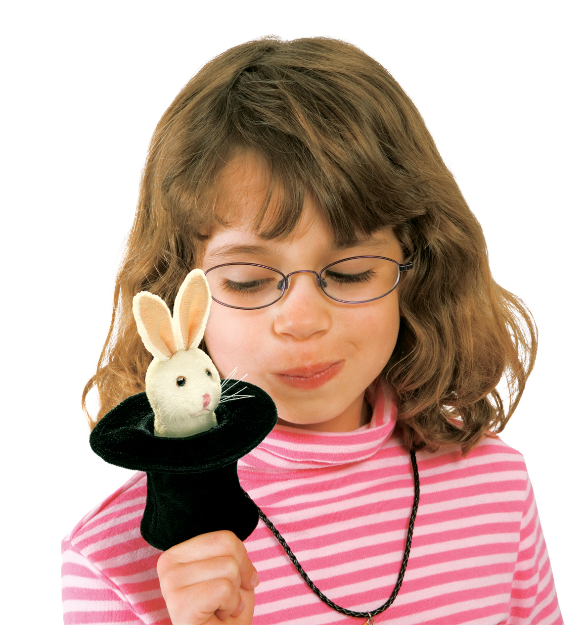 Folkmanis Mini Rabbit in Hat Finger Puppet Folkmanis Mini Rabbit in Hat Finger Puppet - Produktbild 2