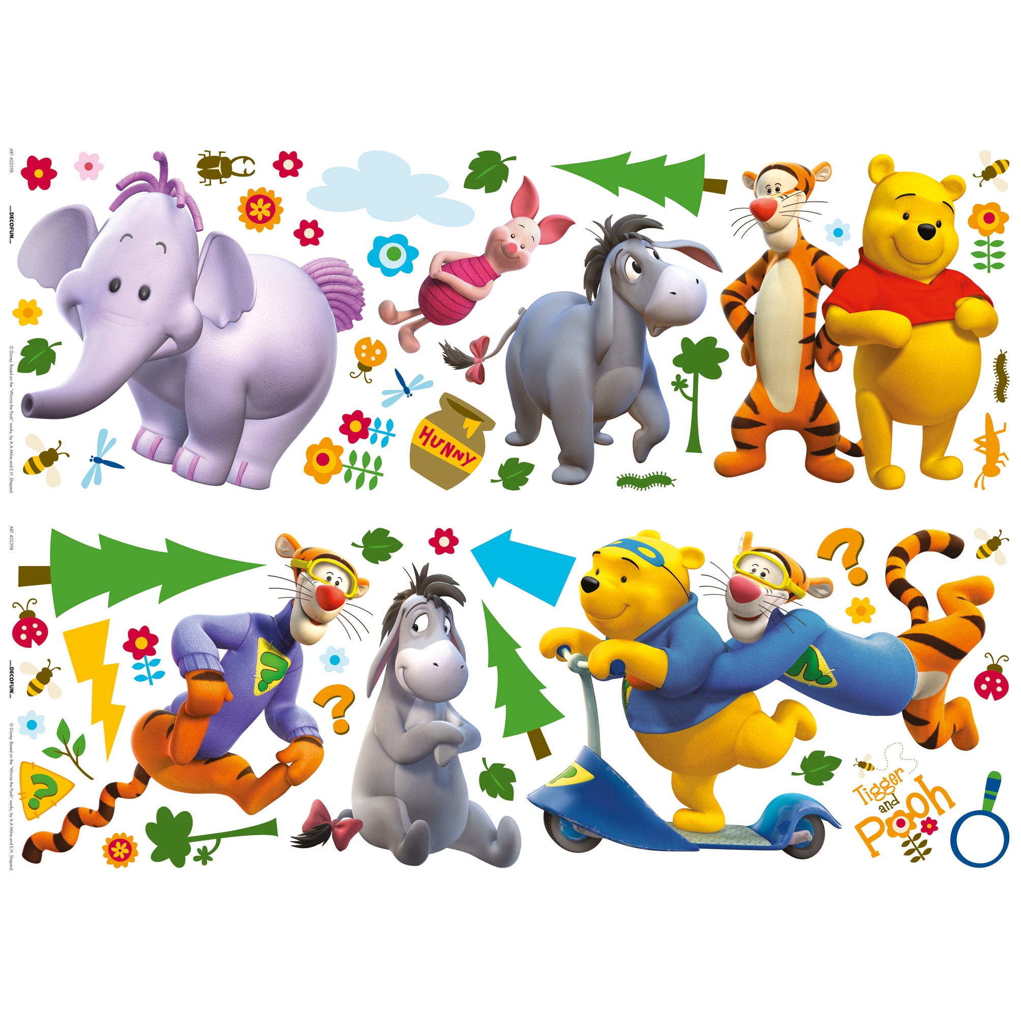 My Friends Tigger and Pooh Wandsticker - Decofun My Friends Tigger and Pooh Wandsticker - Decofun