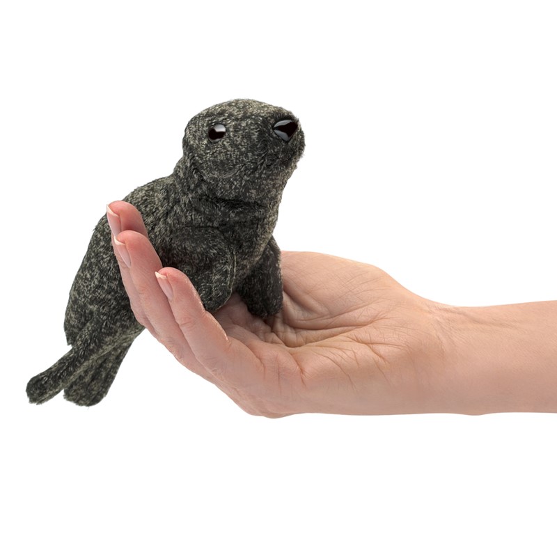 Folkmanis finger puppet mini harbor seal