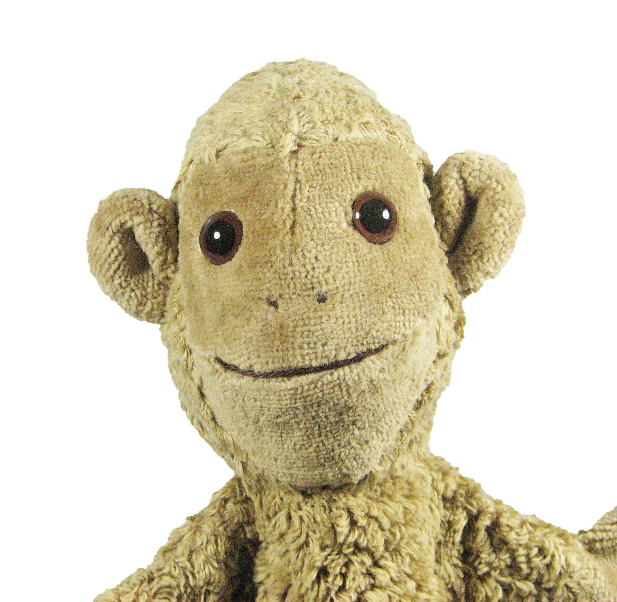 Hand puppet tan monkey - made of natural material - by Kallisto