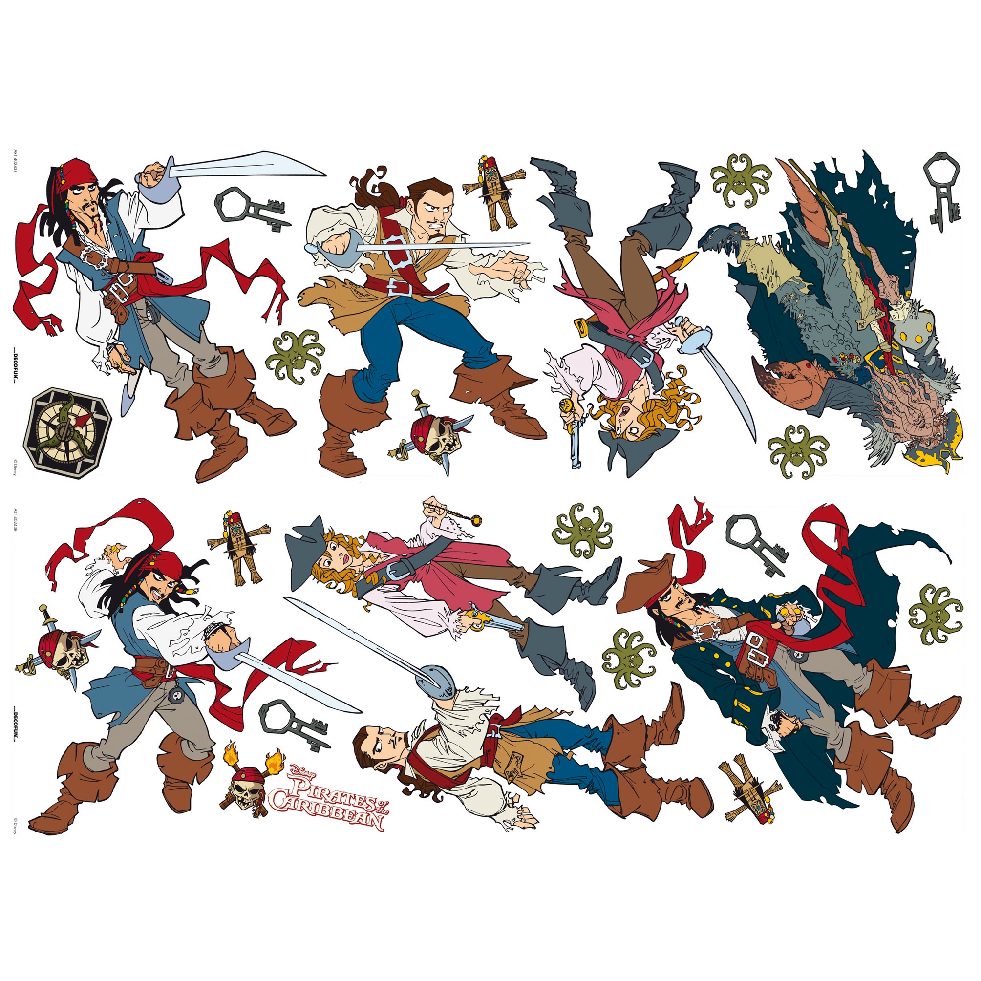 Pirates of the Caribbean appliques - Decofun Pirates of the Caribbean appliques - Decofun