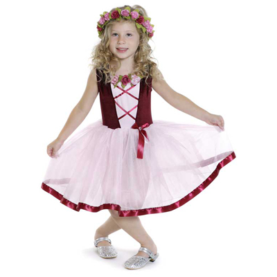 Ribbon and rose dress burgundy M - Great Pretenders Ribbon and rose dress burgundy M - Great Pretenders