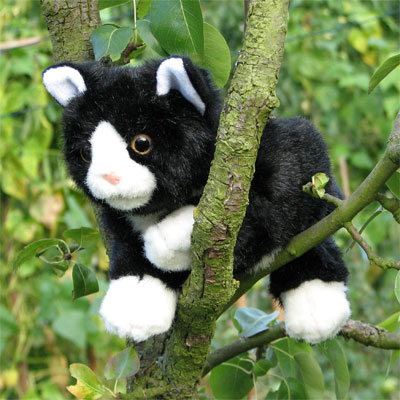 Living Puppets Handpuppe schwarz-weiße Katze Living Puppets Handpuppe schwarz-weiße Katze - Produktbild 2