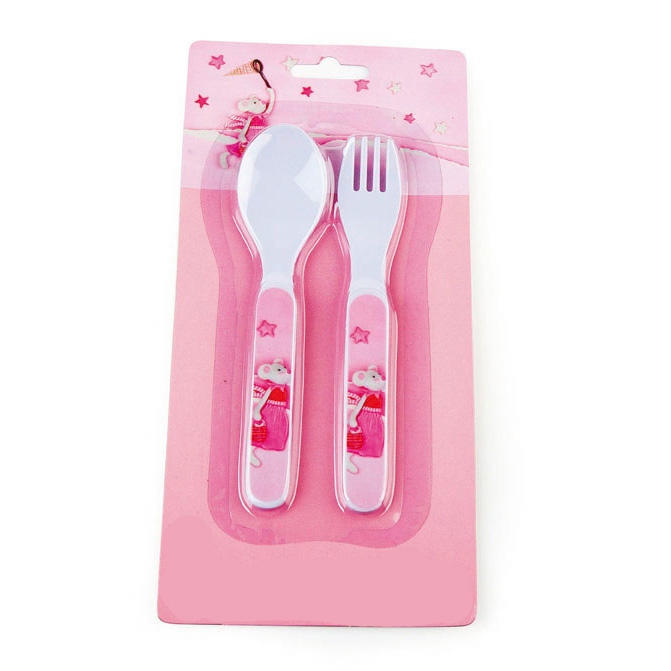 Pink Twiggy the mouse cutlery out of melamine - Egmont Toys