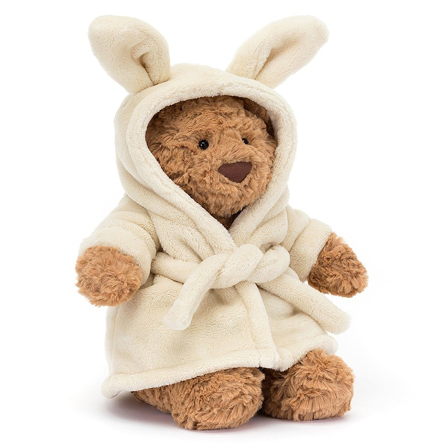 Jellycat Bartholomew Bear Bathrobe - Soft Cuddly Toy Jellycat Bartholomew Bear Bathrobe - Soft Cuddly Toy