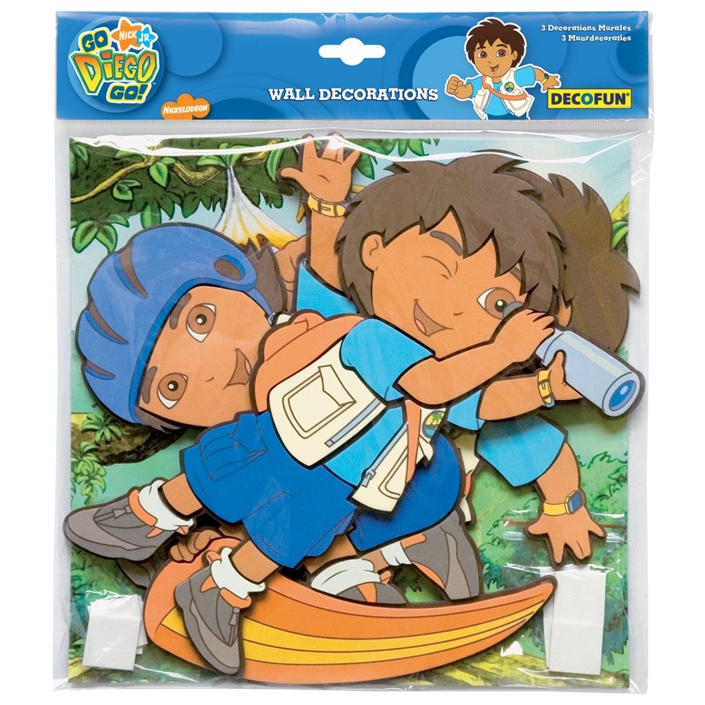 Go Diego Go! 3-teilige Wanddekoration - Decofun Go Diego Go! 3-teilige Wanddekoration - Decofun - Produktbild 2