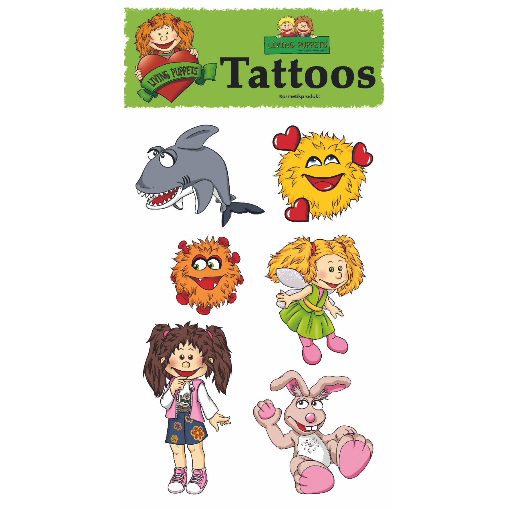 Living Puppets Tattoos Monique und Freunde Living Puppets Tattoos Monique und Freunde