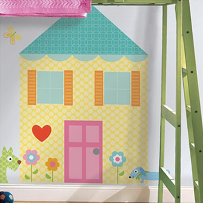 Play house mural - RoomMates for KiDS Play house mural - RoomMates for KiDS