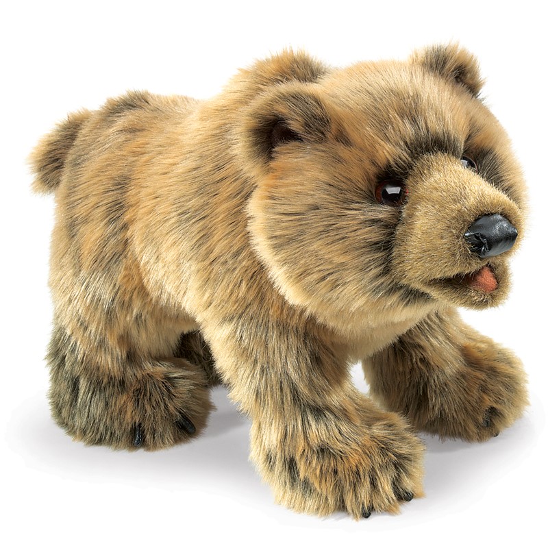 Folkmanis hand puppet grizzly bear