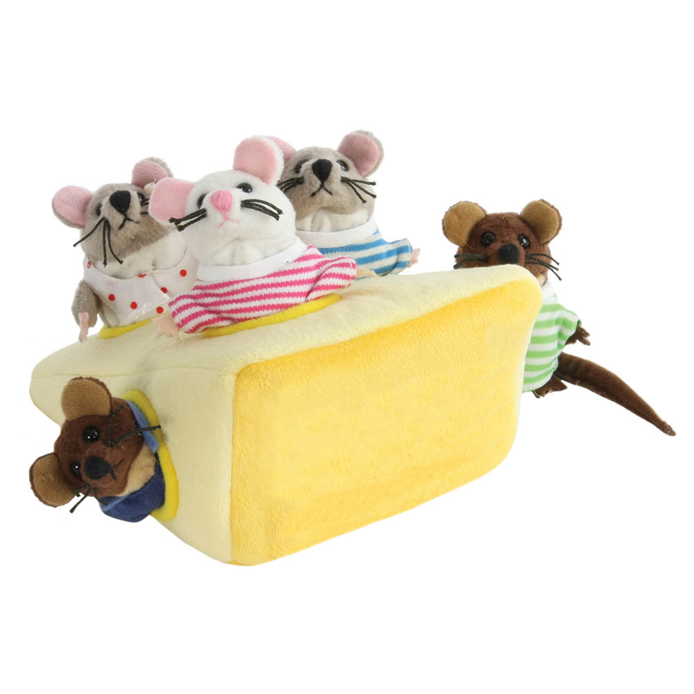 Family mouse in the cheese - finger puppets set - Puppet Company