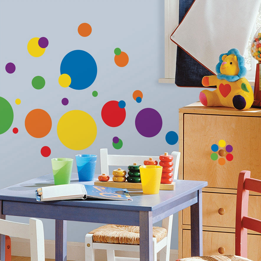 Colorful dots appliques - RoomMates for KiDS