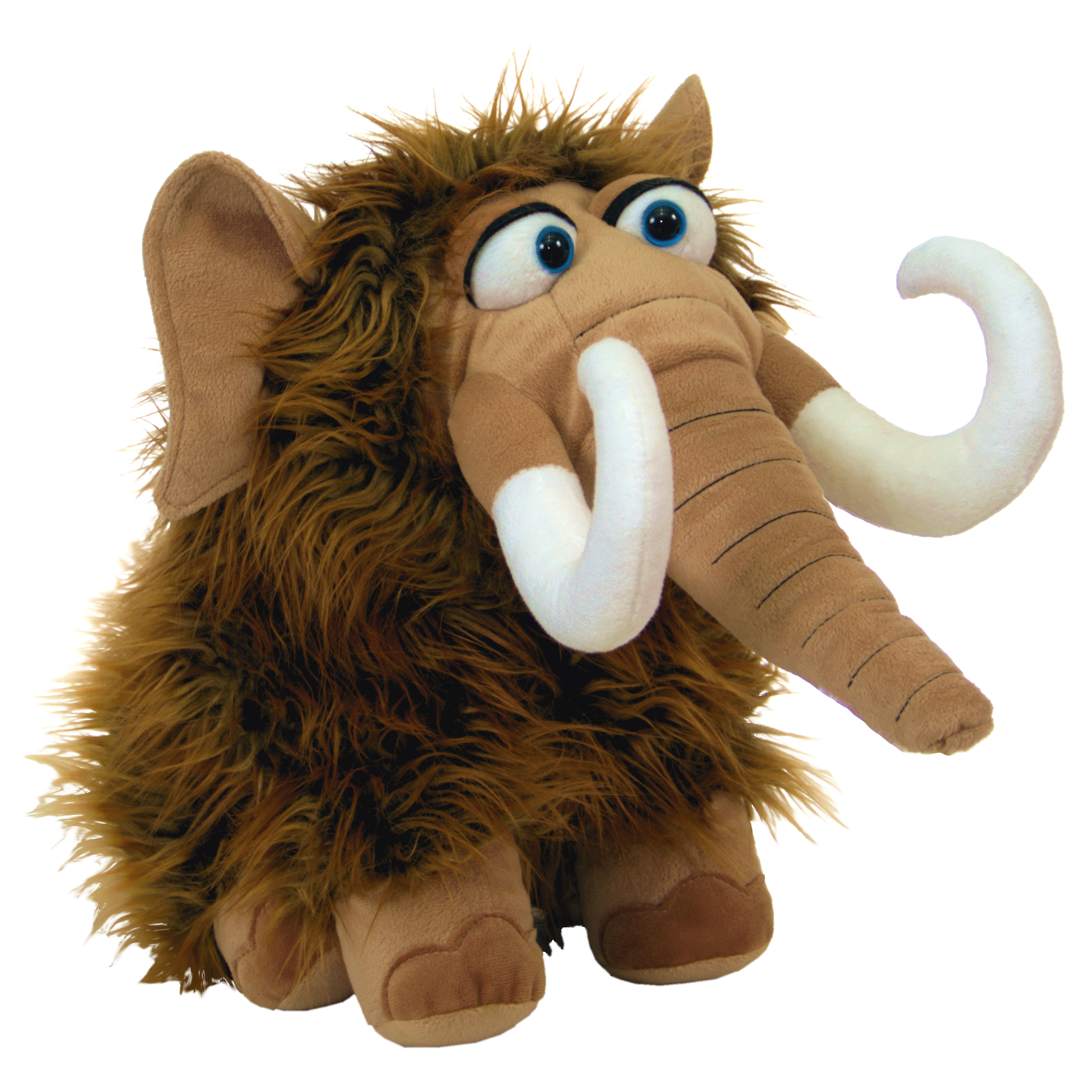 Living Puppets hand puppet Fletcher the mammoth with shaggy brown fur and white tusks
