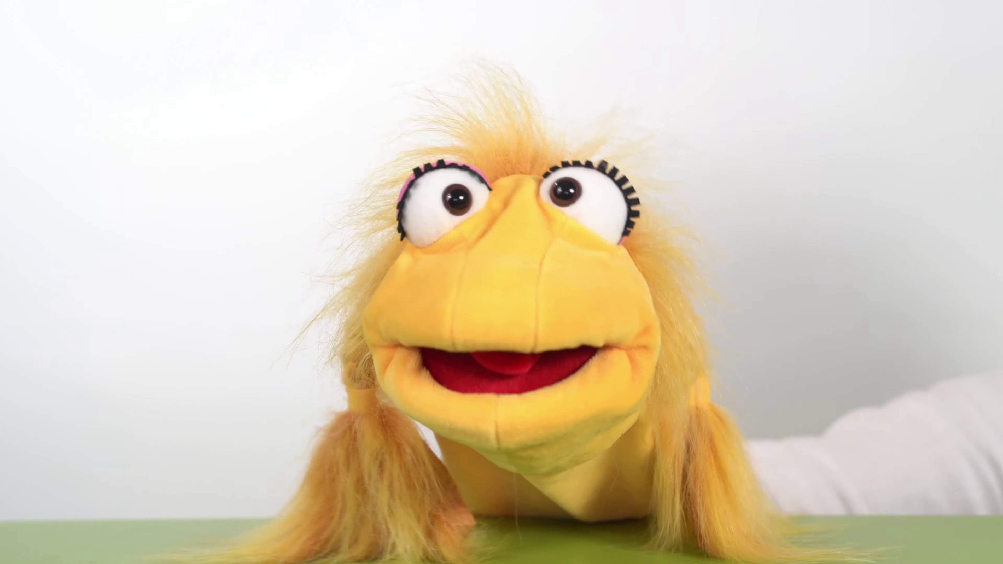 Video 1: Living Puppets Strumpfhandpuppe Frau Schnatterschnute - Quasselwurm