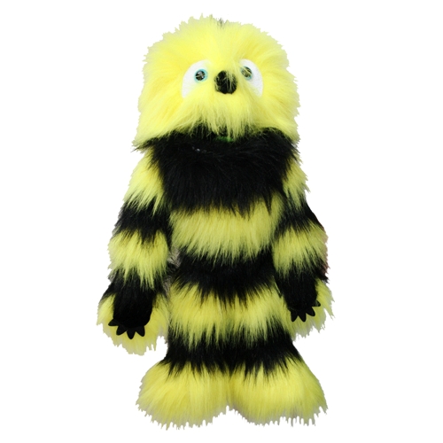 Handpuppe Monster gelb-schwarz - Puppet Company