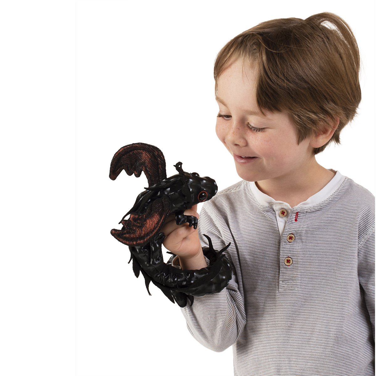 Folkmanis Fingerpuppe Drachen Armband, schwarz Folkmanis Fingerpuppe Drachen Armband, schwarz - Produktbild 6