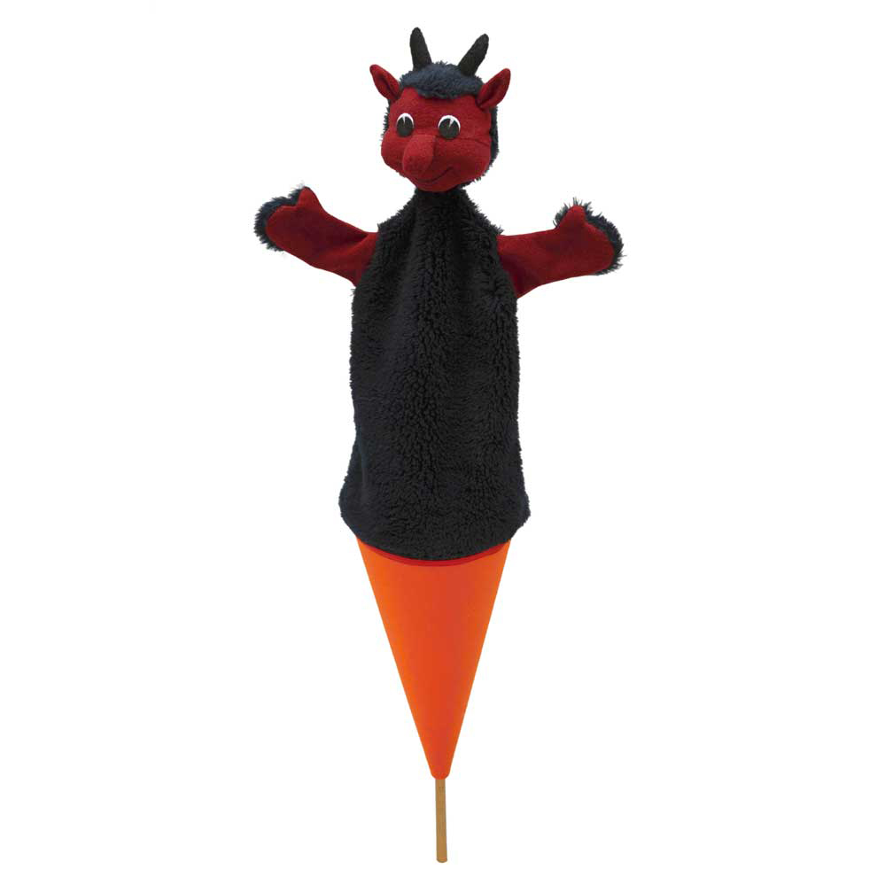 Trullala pop-up puppet devil - Czech handicraft