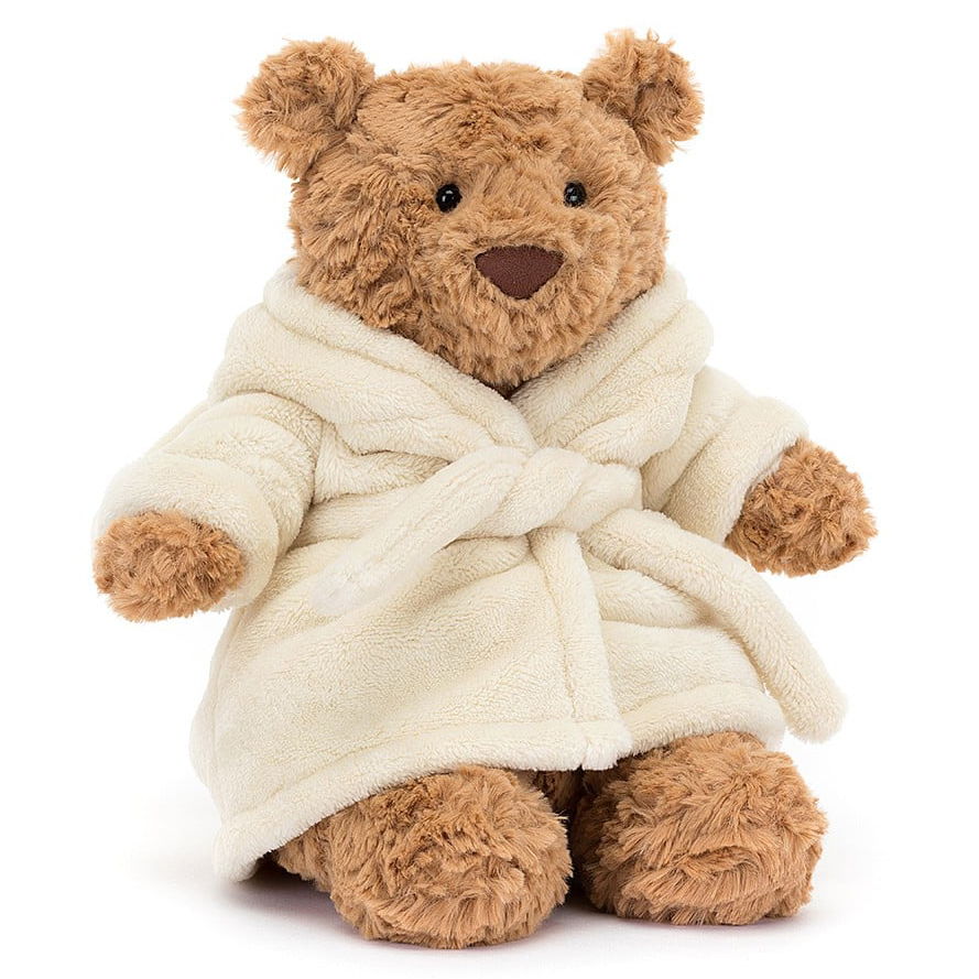 Jellycat Cuddly Toy Bear - Bartholomew Bear Bathrobe (Plush Toy) Jellycat Cuddly Toy Bear - Bartholomew Bear Bathrobe (Plush Toy) - Produktbild 4