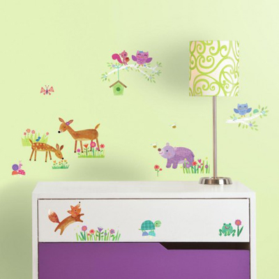 Woodland Baby Peel and Stick Wall Decals - RoomMates for KiDS Woodland Baby Peel and Stick Wall Decals - RoomMates for KiDS