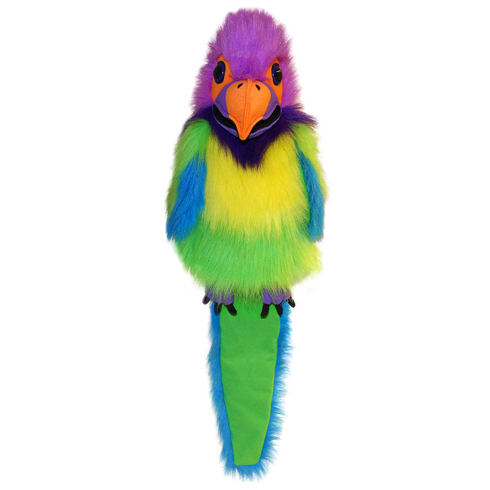 Hand puppet Plum-Headed Parakeet - with sound - Puppet Company