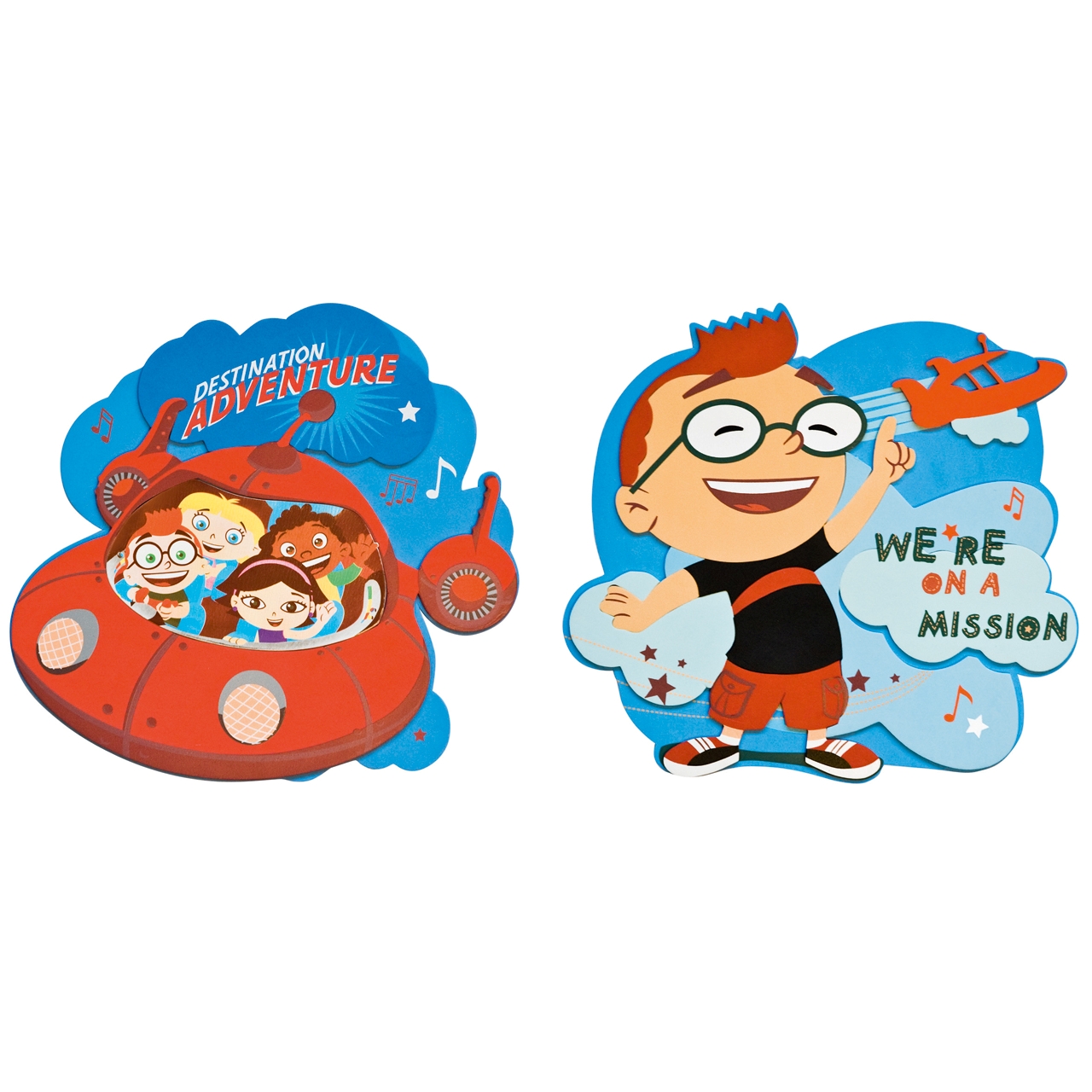 Little Einsteins wall decoration, two pcs. - Decofun Little Einsteins wall decoration, two pcs. - Decofun