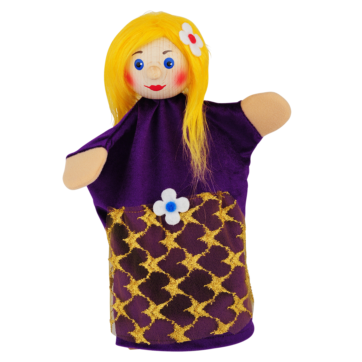 Hand puppet fairy Lea, purple - KERSA Beni