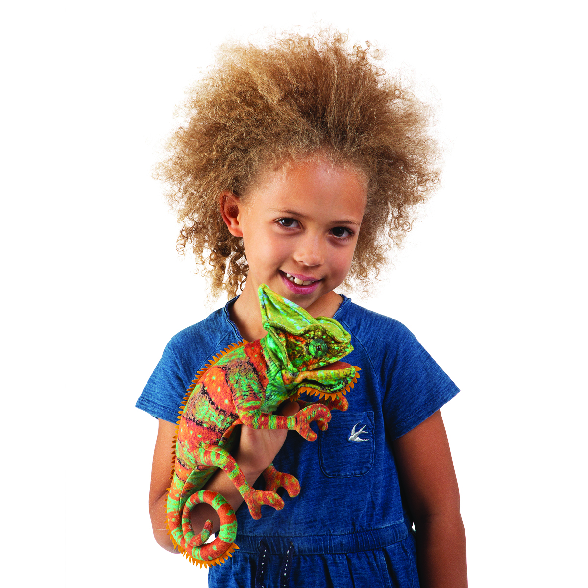 Folkmanis Small Chameleon Hand Puppet Folkmanis Small Chameleon Hand Puppet - Produktbild 7