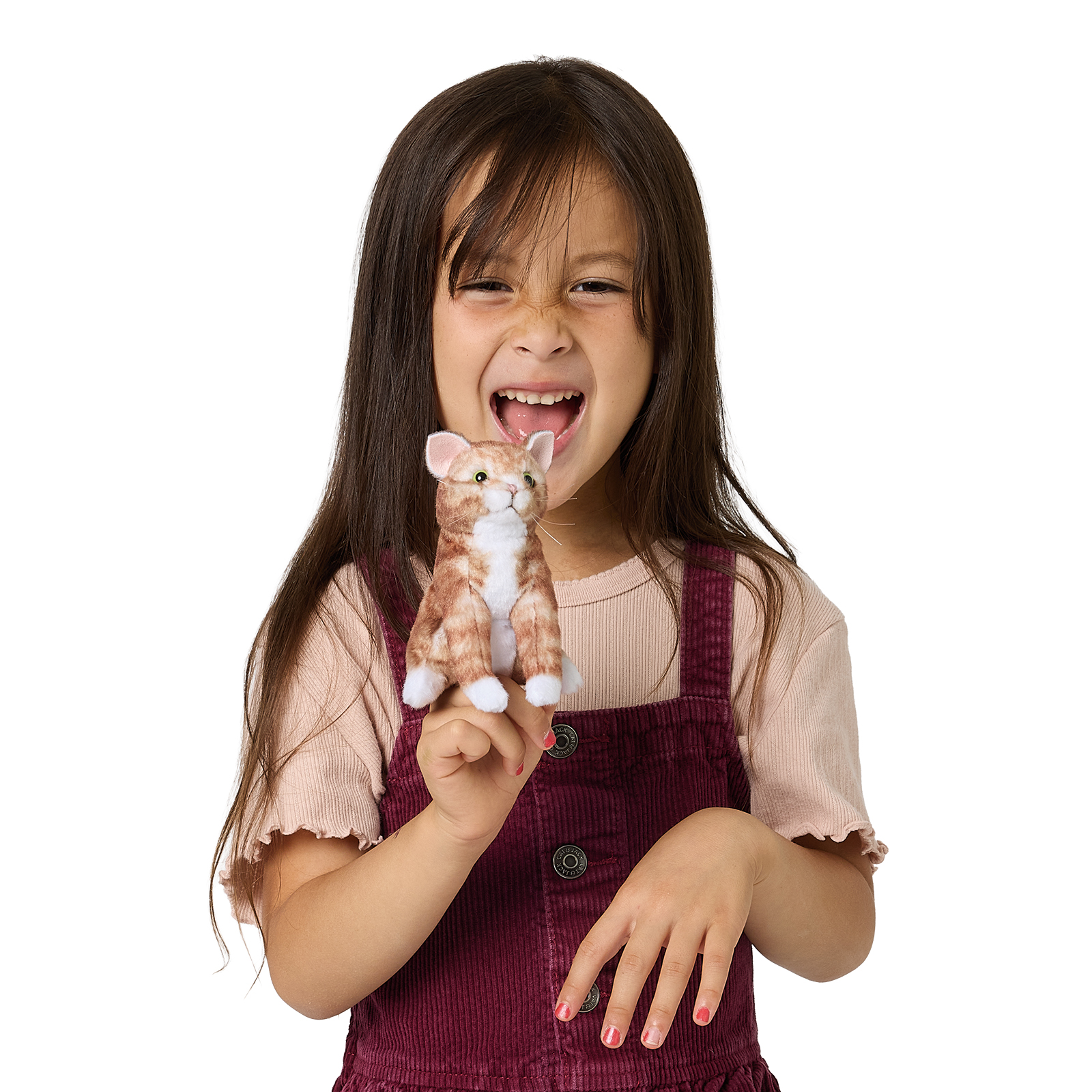 Folkmanis Mini Orange Tabby Cat Finger Puppet - Produktbild 7