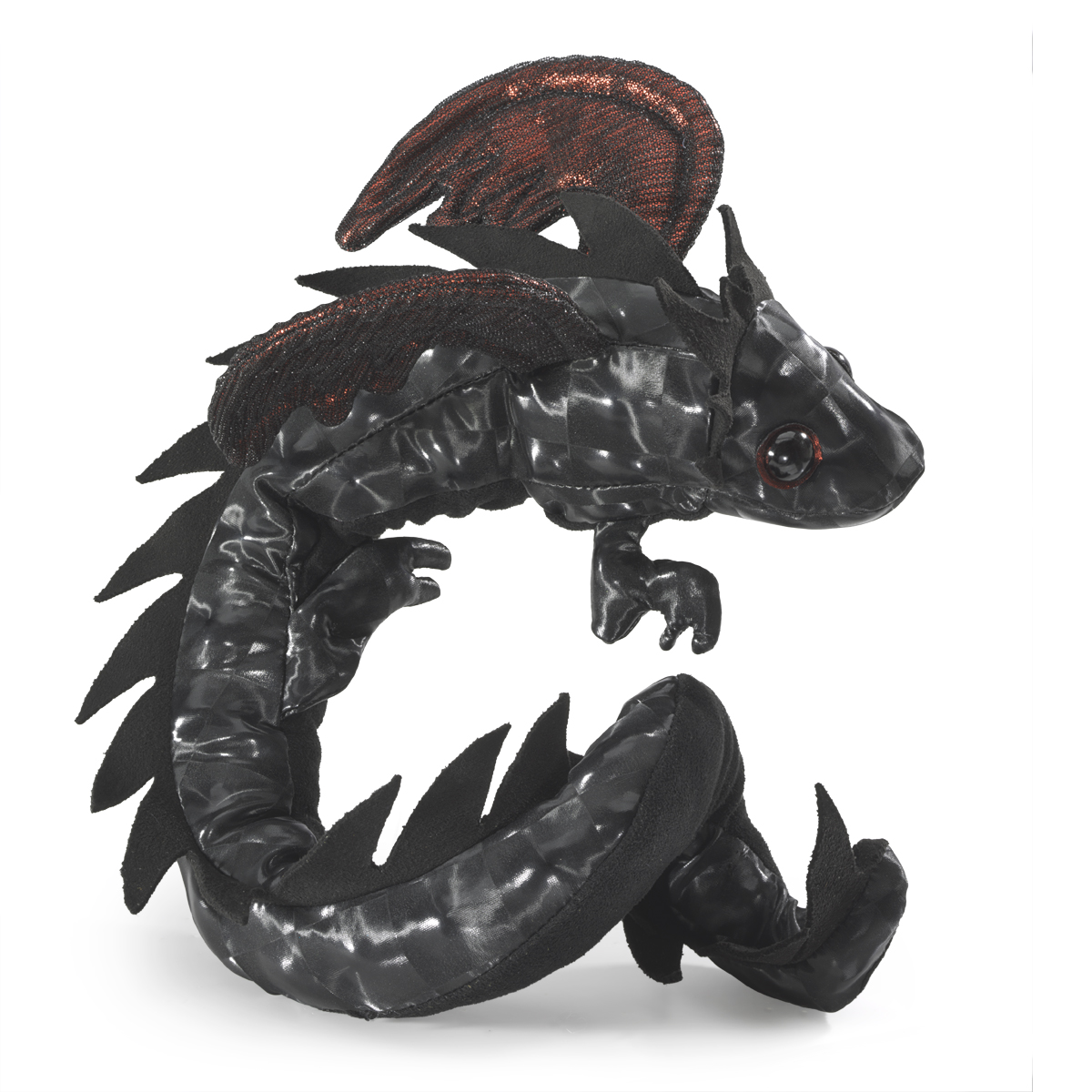 Folkmanis Fingerpuppe Drachen Armband, schwarz Folkmanis Fingerpuppe Drachen Armband, schwarz