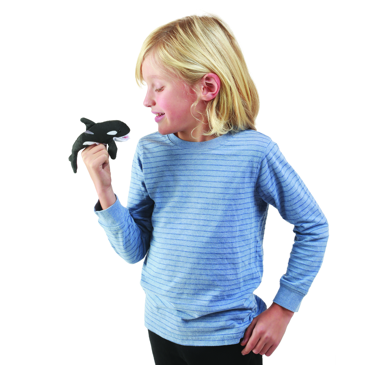 Folkmanis Mini Orca Finger Puppet Folkmanis Mini Orca Finger Puppet - Produktbild 5