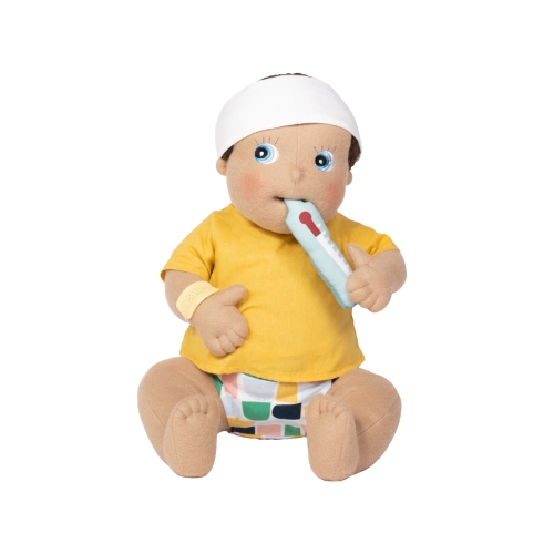 Rubens Barn Baby-Puppe mit Stoff-Thermometer und Bandage aus dem Erste-Hilfe-Set