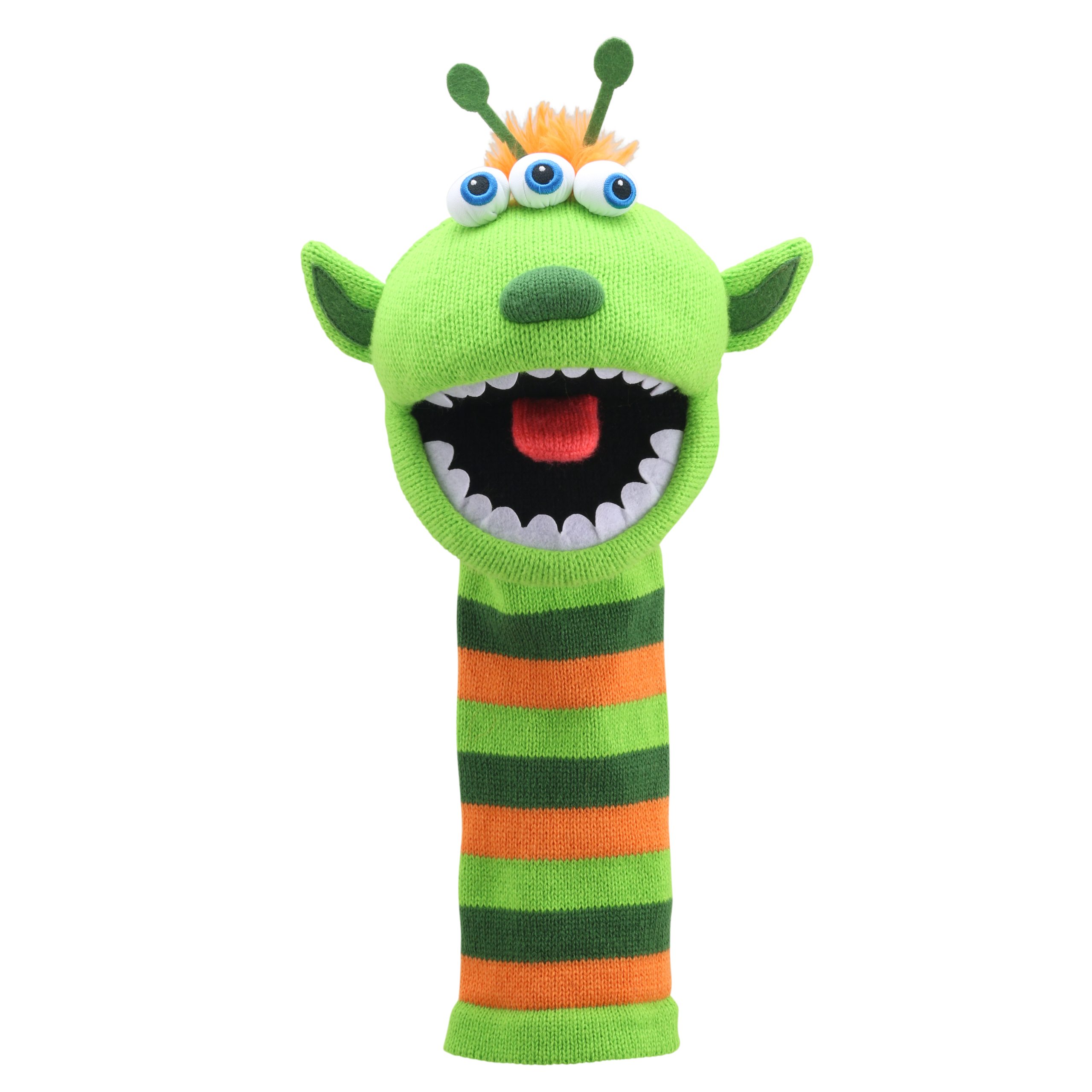 Monster Sockenhandpuppe Narg - mit Geräusch - Puppet Company Monster Sockenhandpuppe Narg - mit Geräusch - Puppet Company