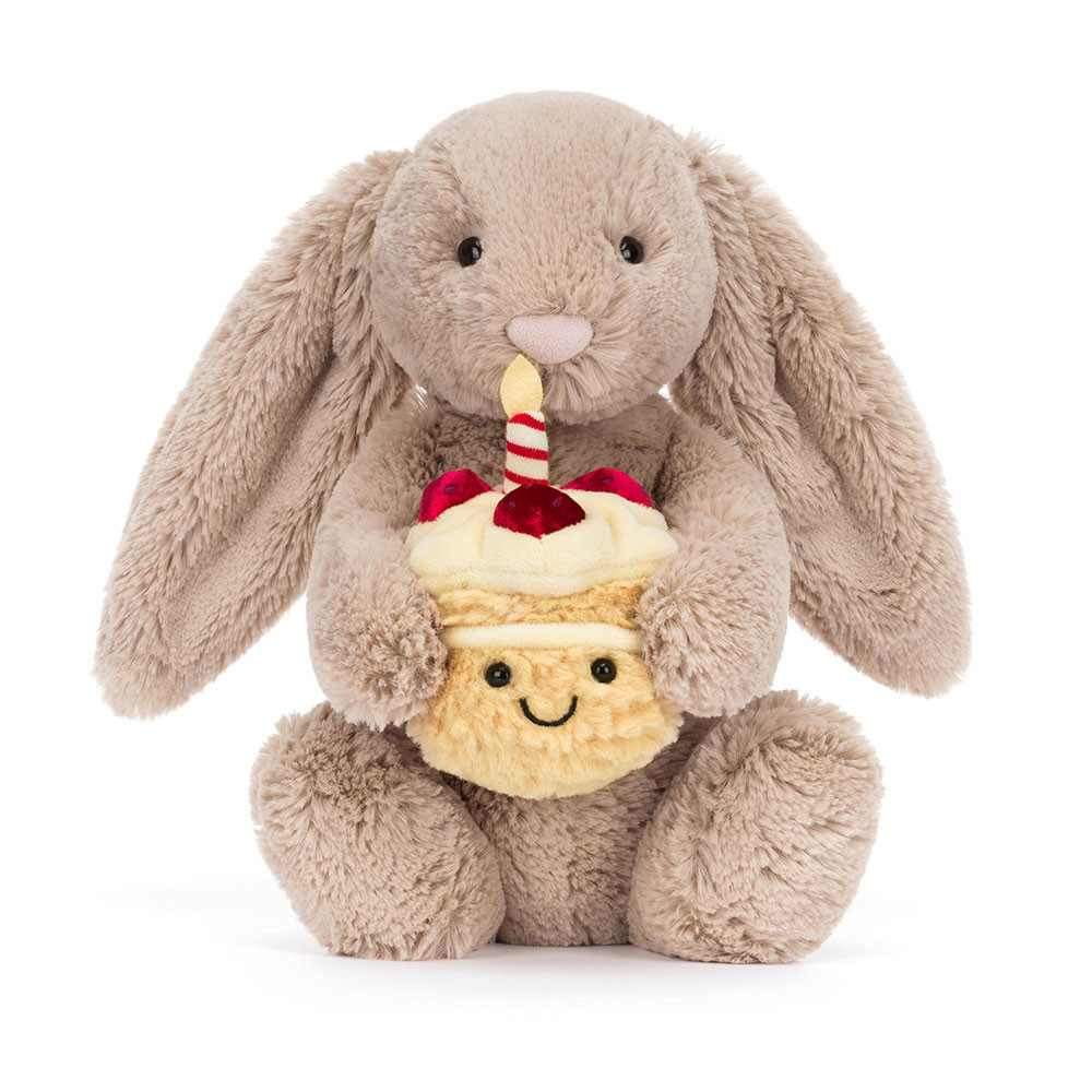 Jellycat Kuscheltier Hase - Bashful Beige Bunny Birthday (Plüschtier) Jellycat Kuscheltier Hase - Bashful Beige Bunny Birthday (Plüschtier) - Produktbild 2