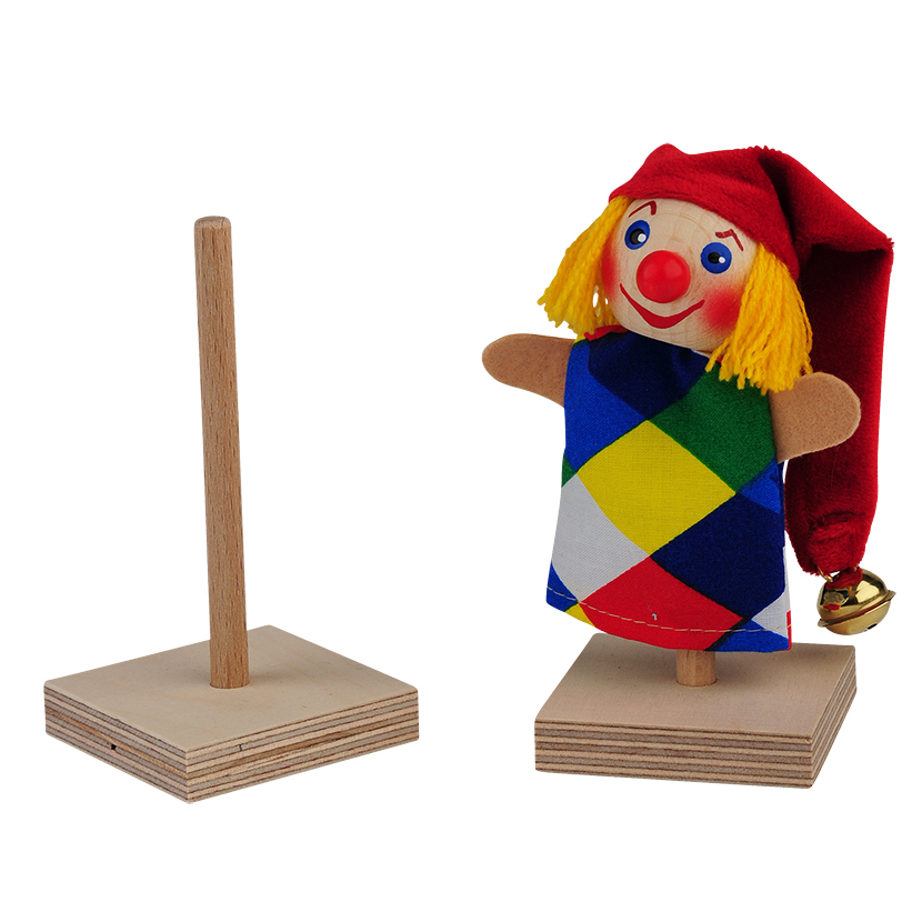 Classic stand-up display for 1 finger puppet by KERSA Classic stand-up display for 1 finger puppet by KERSA