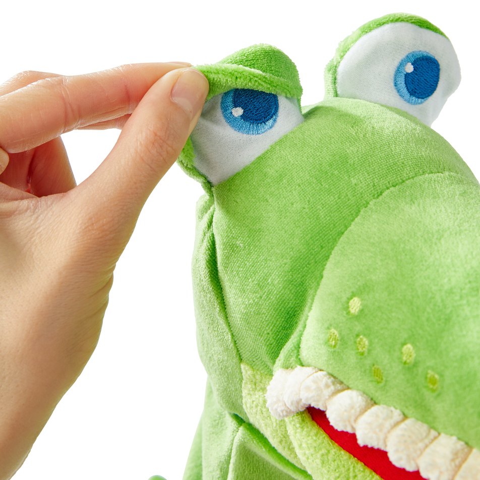 Handpuppe Allesfresser Kroko - Baby-Handpuppe von Haba Handpuppe Allesfresser Kroko - Baby-Handpuppe von Haba - Produktbild 6