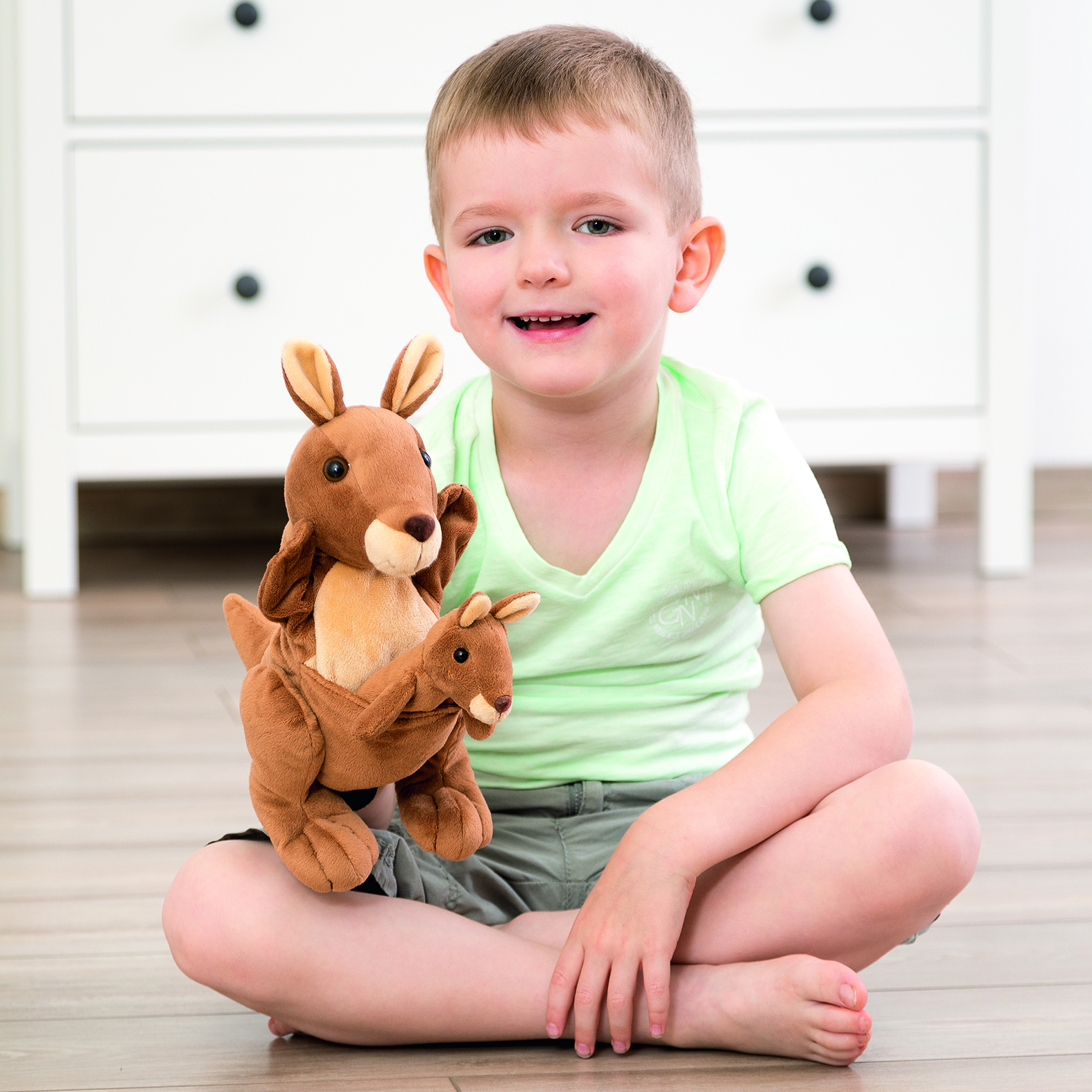 Geschichten Handpuppe Känguru Kanga & Fingerpuppe Juju - von Beleduc Geschichten Handpuppe Känguru Kanga & Fingerpuppe Juju - von Beleduc - Produktbild 2