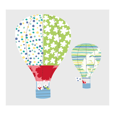 Hot Air Balloons Peel & Stick Giant Wall Decals - RoomMates for KiDS Hot Air Balloons Peel & Stick Giant Wall Decals - RoomMates for KiDS - Produktbild 3