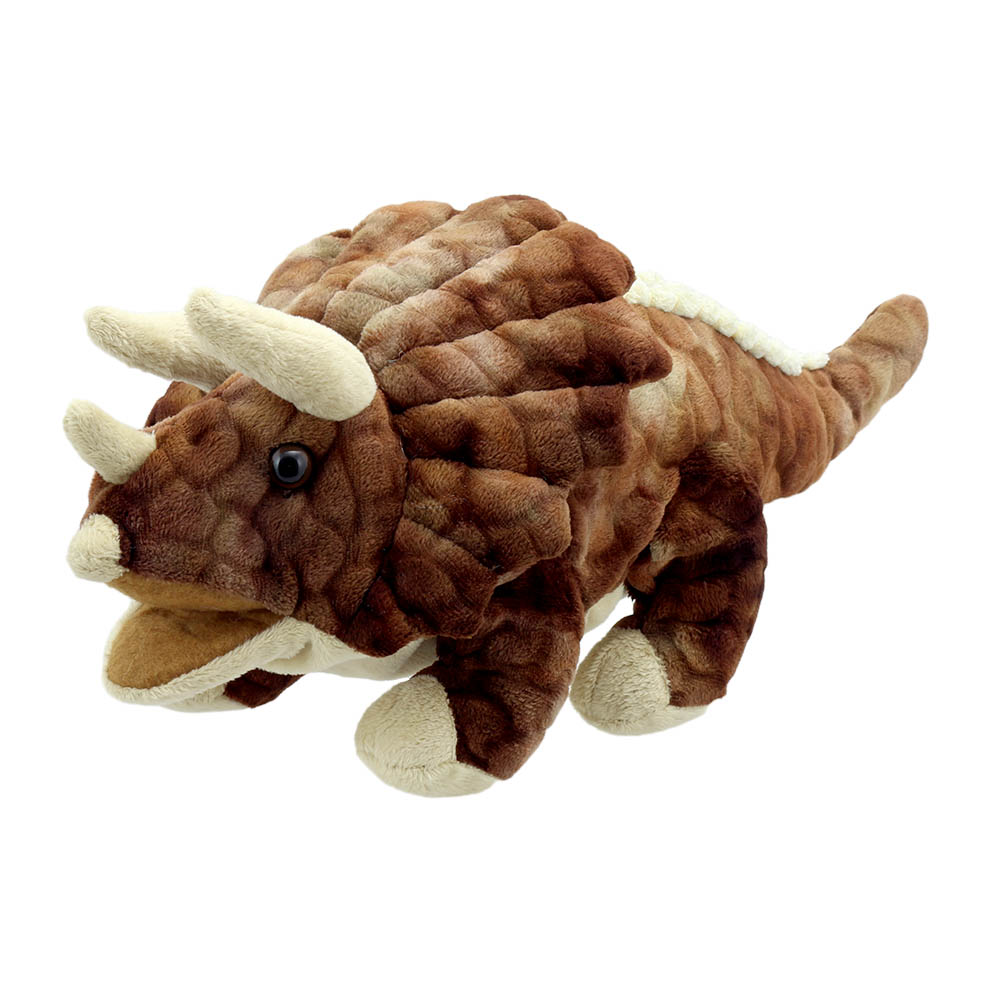 Baby Triceratops - dinosaur hand puppet - Puppet Company Baby Triceratops - dinosaur hand puppet - Puppet Company