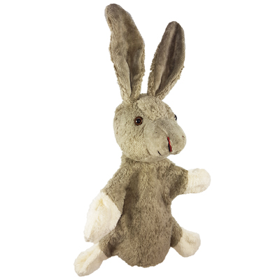 Hand puppet donkey - made of natural material - by Kallisto