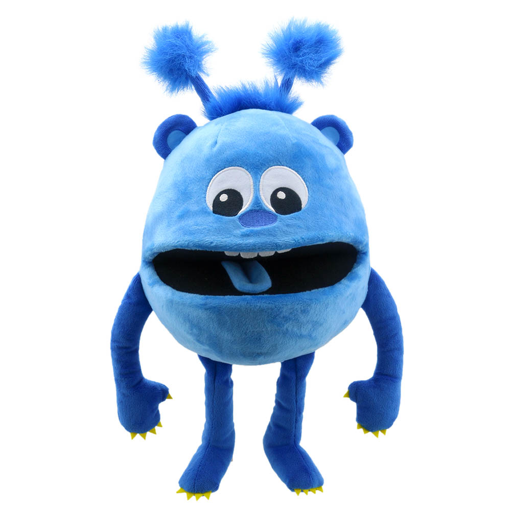 Handpuppe Baby-Monster - blau - Puppet Company