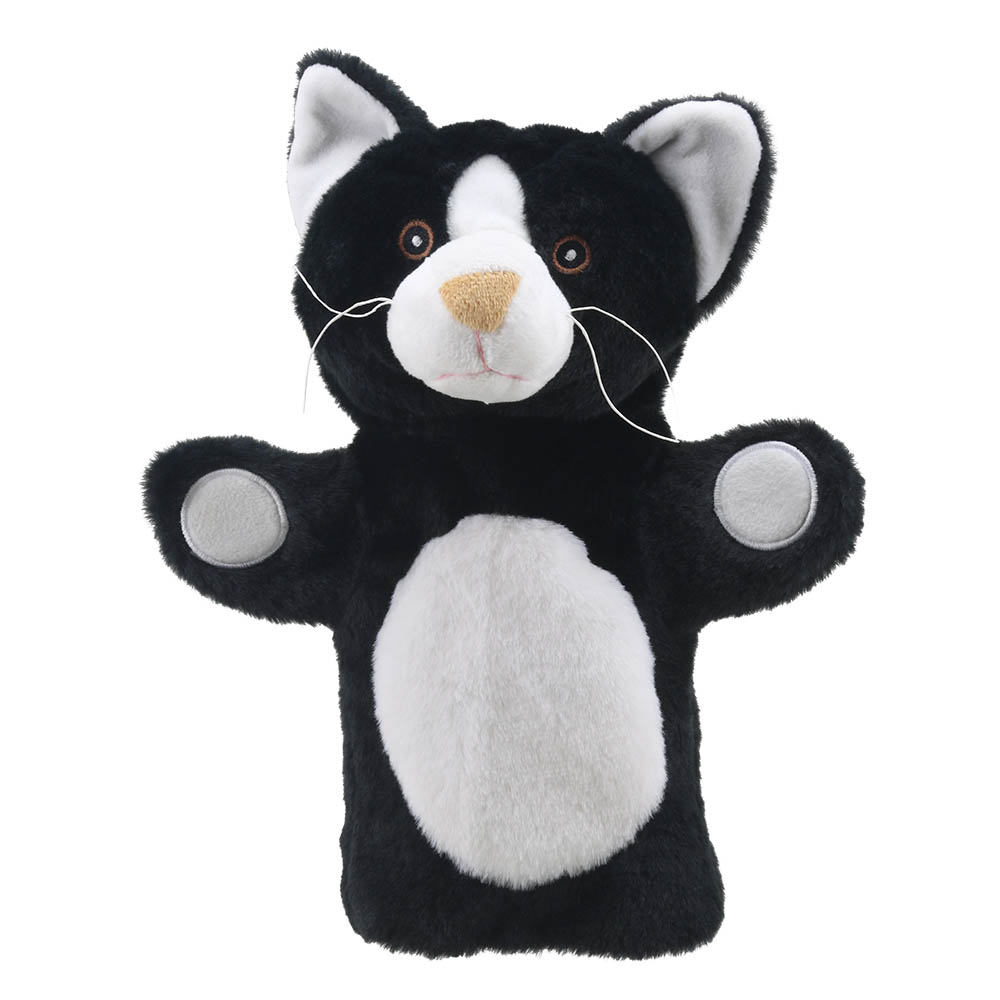 Hand puppet cat (black and white) - Puppet Buddies - Puppet Company Hand puppet cat (black and white) - Puppet Buddies - Puppet Company