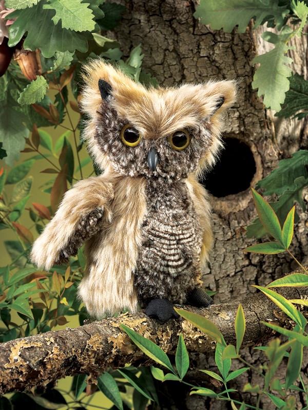 Folkmanis Screech Owl Hand Puppet Folkmanis Screech Owl Hand Puppet - Produktbild 3